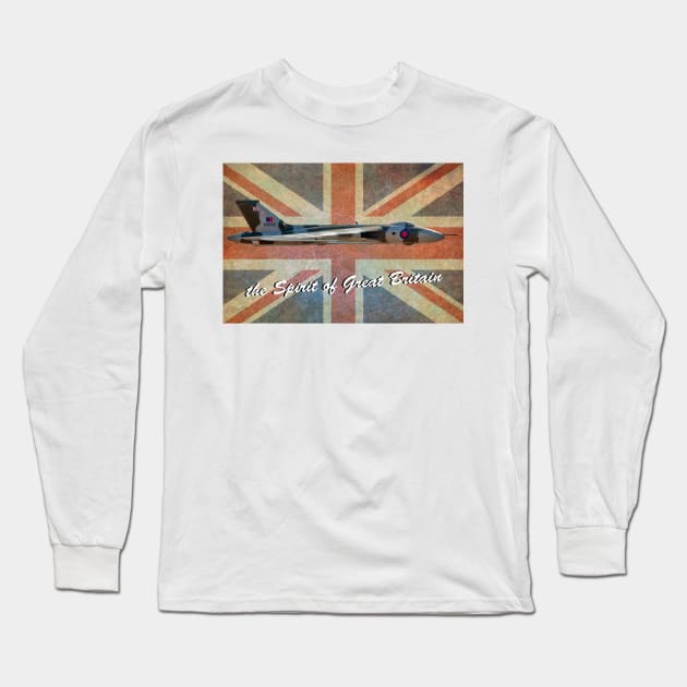 The Spirit of Great Britain and the Union Jack Long Sleeve T-Shirt by SteveHClark